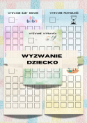 Wyzwanie oszczędnościowe dziecko karty do druku