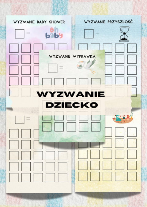 Wyzwanie oszczędnościowe dziecko karty do druku